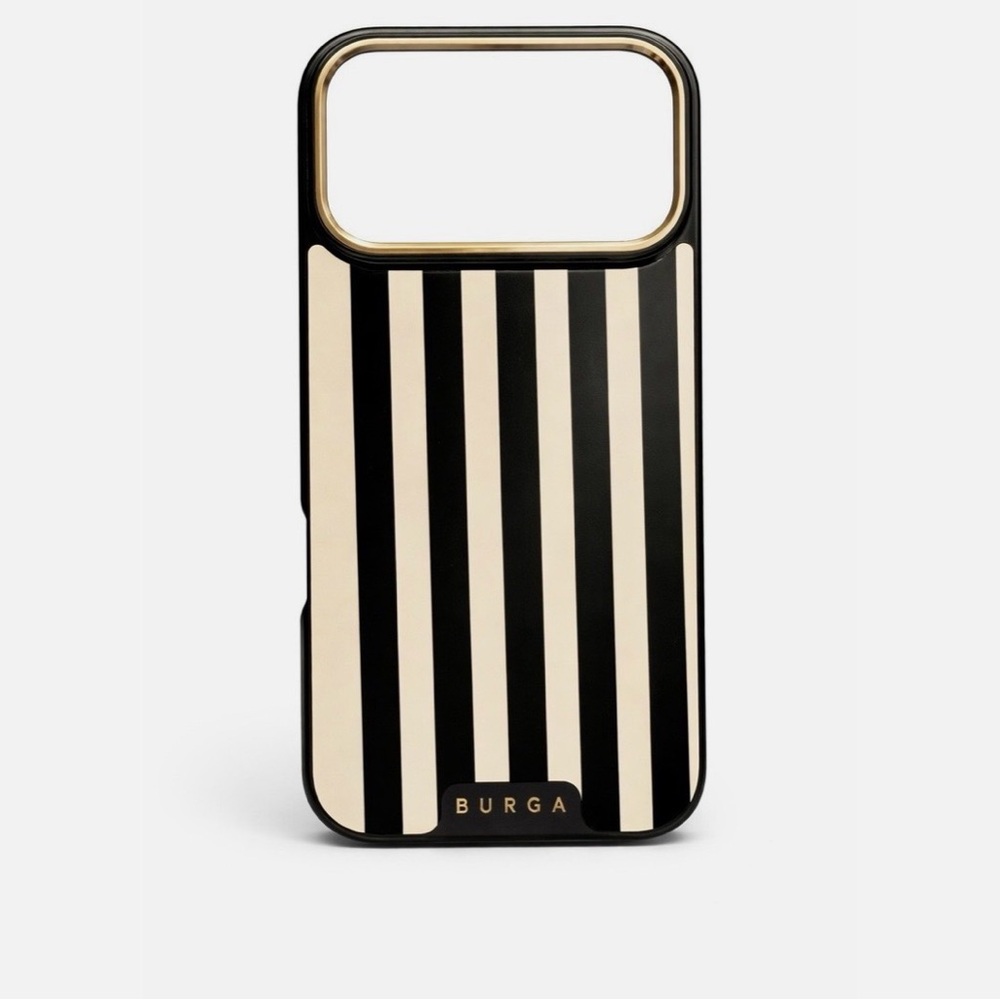 Black & Cream Striped Burga case